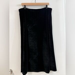 Rachel Zoe Black Midi Velvet Pencil Skirt size 12